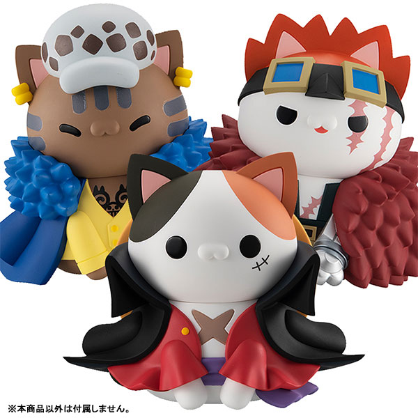 ONE PIECE』ルフィ、ロー、キッドが猫化！？大人気ソフビ