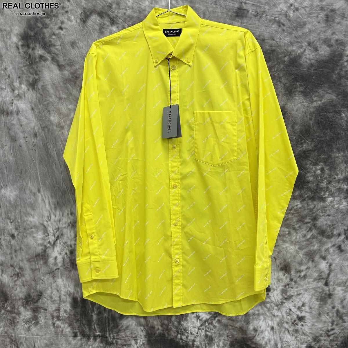 未使用】BALENCIAGA/バレンシアガ【18SS】All Over Logo Shirt/オール  